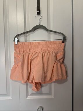 FP Movement by Free People Peach Elastic-Waist Athletic Shorts